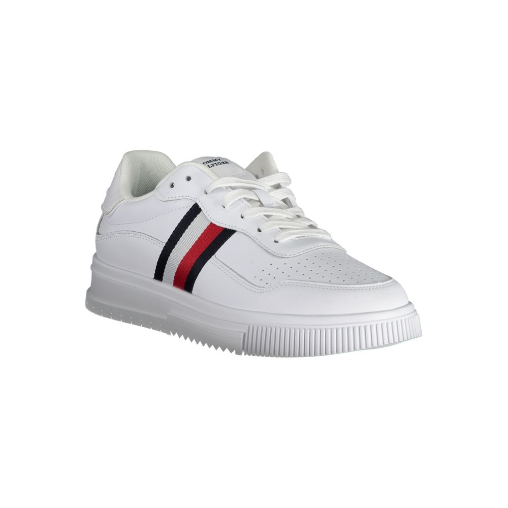Tommy Hilfiger White Leather Men Sneaker - Luxe Nova