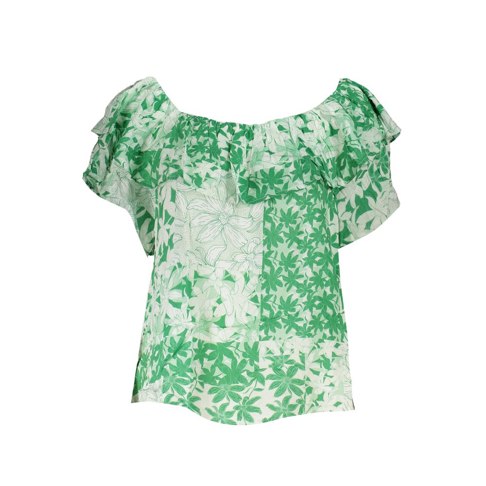 Desigual Verde Cotton Women T-Shirt - Luxe Nova