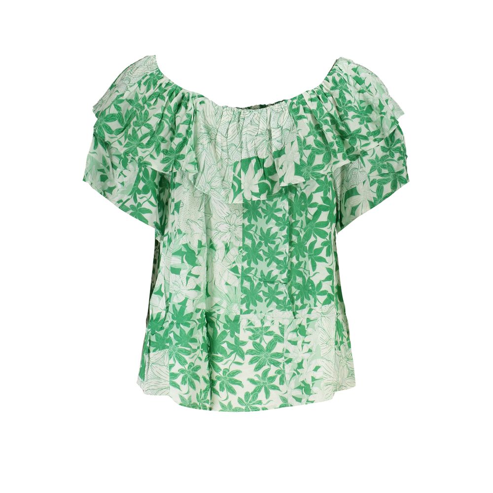 Desigual Verde Cotton Women T-Shirt - Luxe Nova