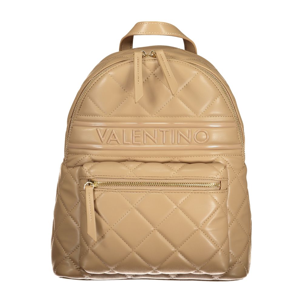 Mario Valentino Beige Polyurethane Women Backpack - Luxe Nova
