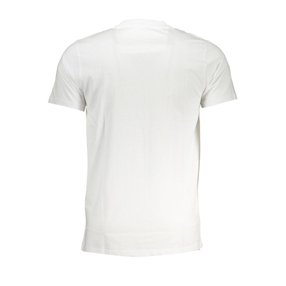 Cavalli Class Bianco Cotton Men T-Shirt - Luxe Nova