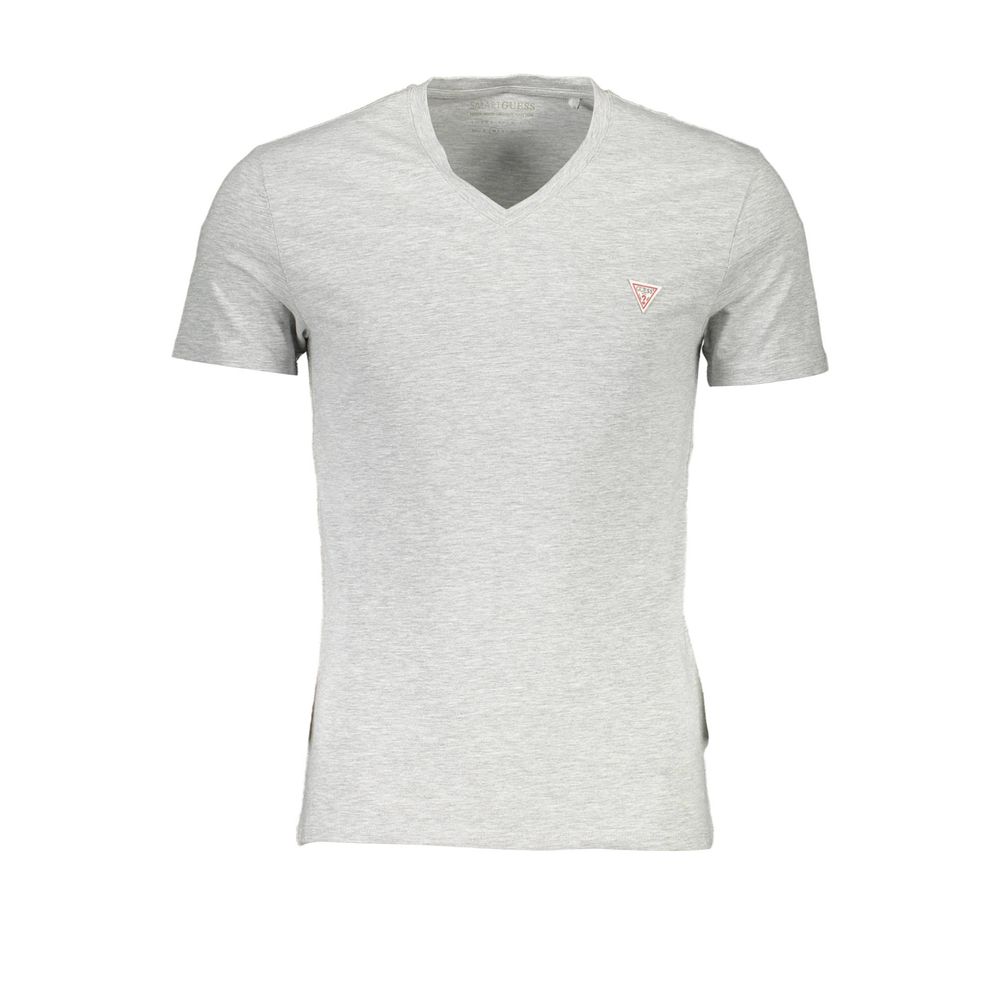 Guess Jeans Grigio Cotton Men T-Shirt - Luxe Nova