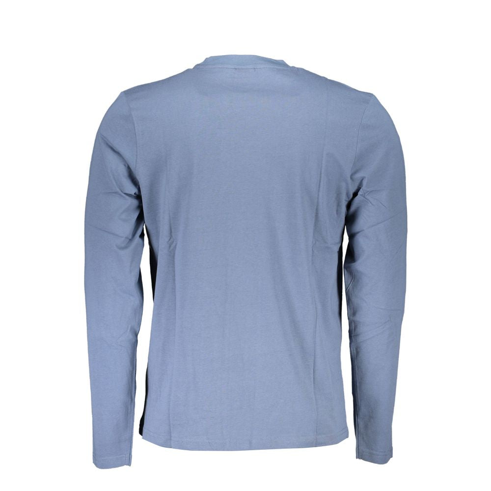 North Sails Blue Cotton Men T-Shirt