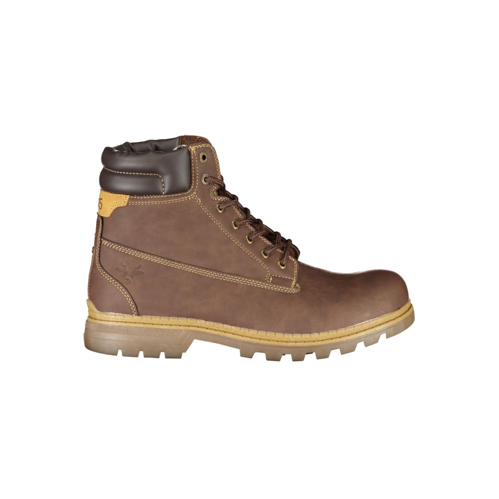 Carrera Marrone Poliestere Men Ankle Boot - Luxe Nova