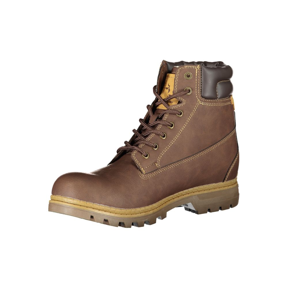 Carrera Marrone Poliestere Men Ankle Boot - Luxe Nova
