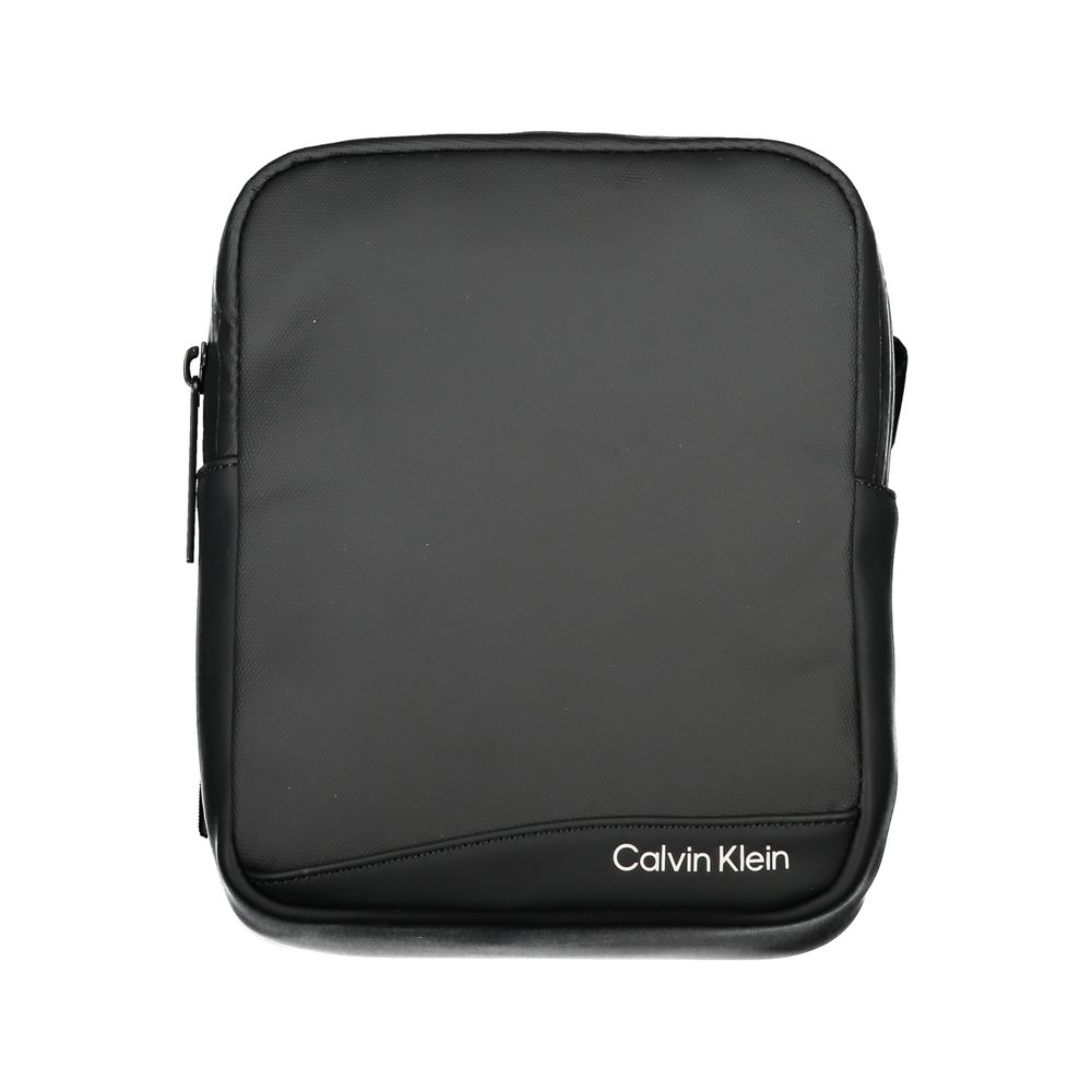 Calvin Klein Sleek Black Recycled Polyester Shoulder Bag - Luxe Nova