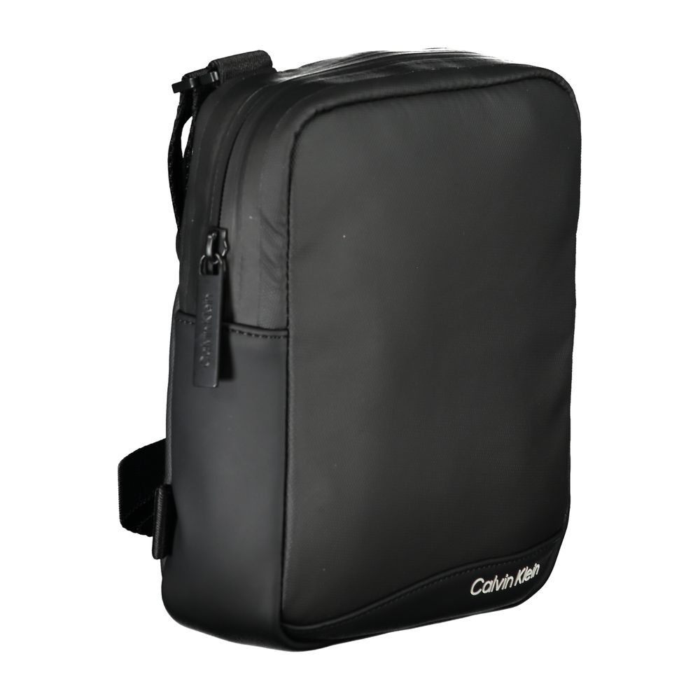Calvin Klein Sleek Black Recycled Polyester Shoulder Bag - Luxe Nova