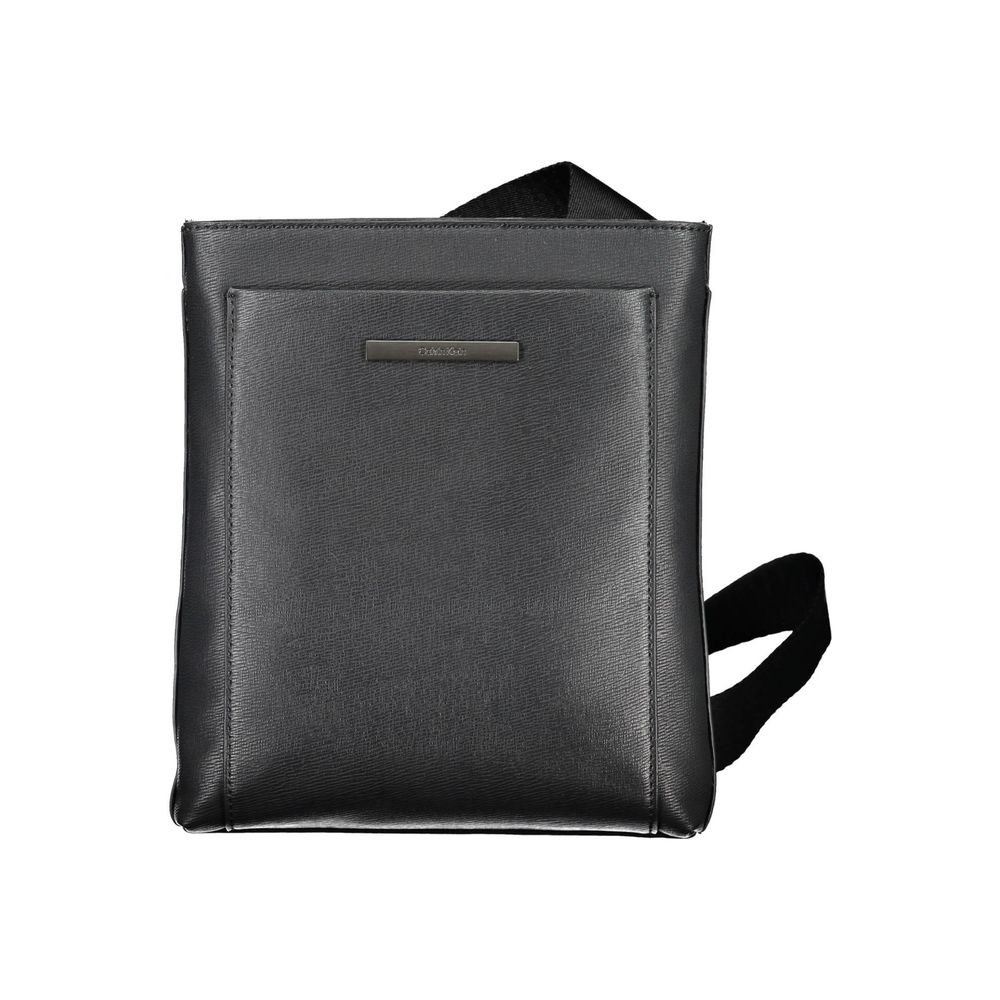 Calvin Klein Eco-Conscious Black Shoulder Bag with Logo - Luxe Nova
