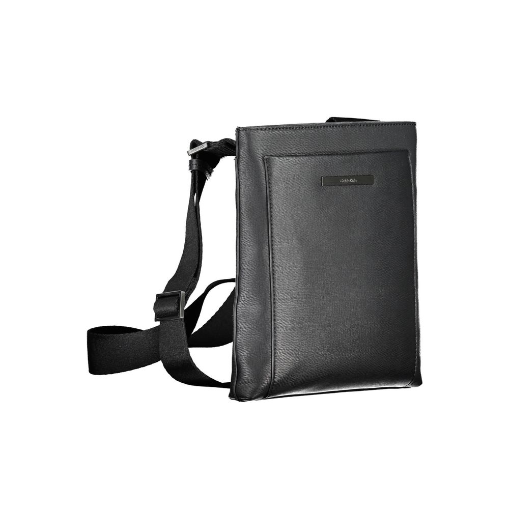 Calvin Klein Eco-Conscious Black Shoulder Bag with Logo - Luxe Nova
