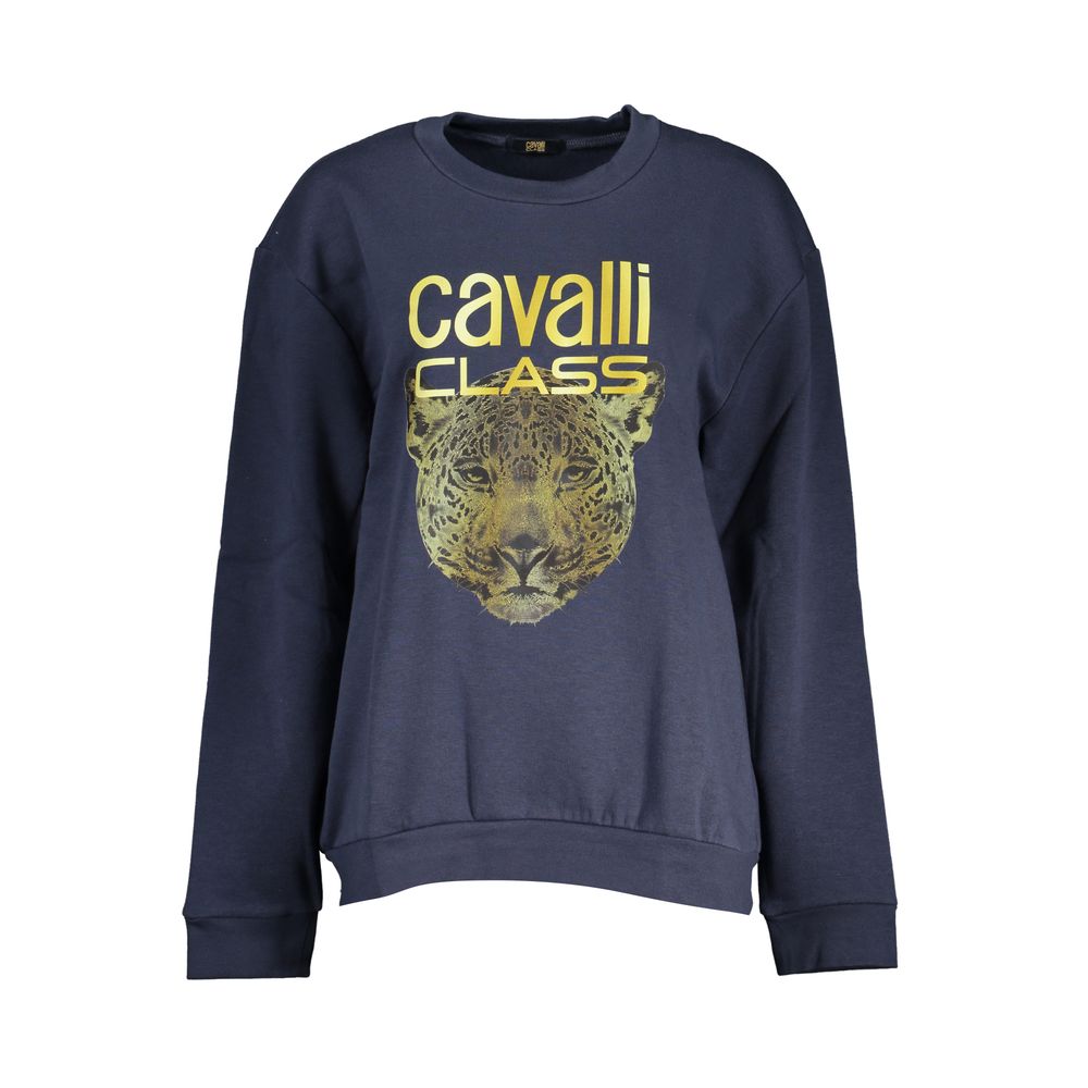 Cavalli Class Blue Polyester Women Sweatshirt - Luxe Nova