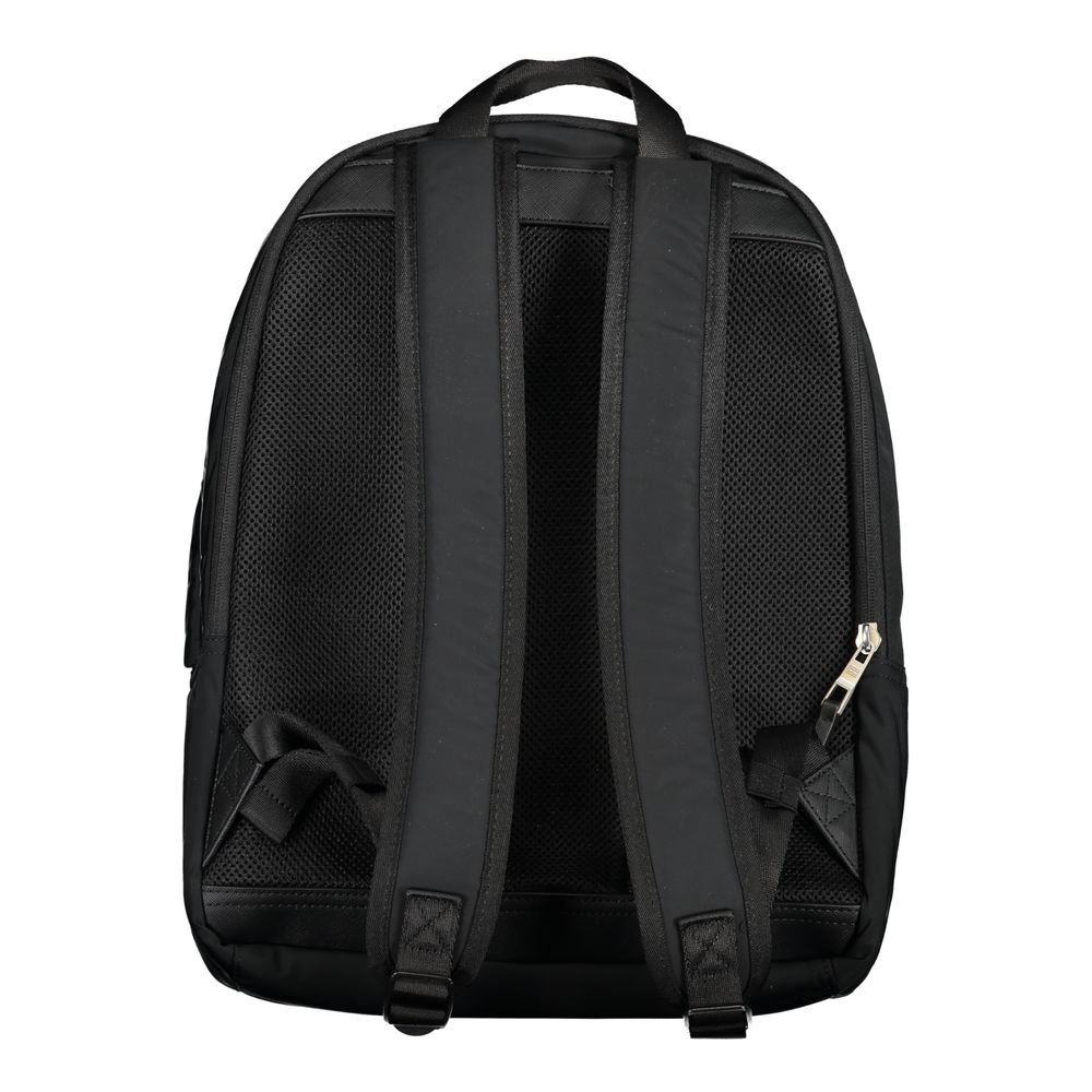 Tommy Hilfiger Black Polyester Men Backpack - Luxe Nova