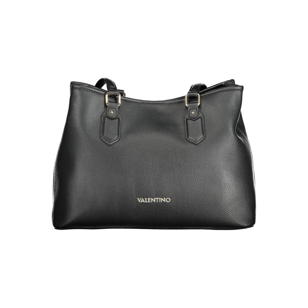 Mario Valentino Black Polyurethane Women Handbag - Luxe Nova