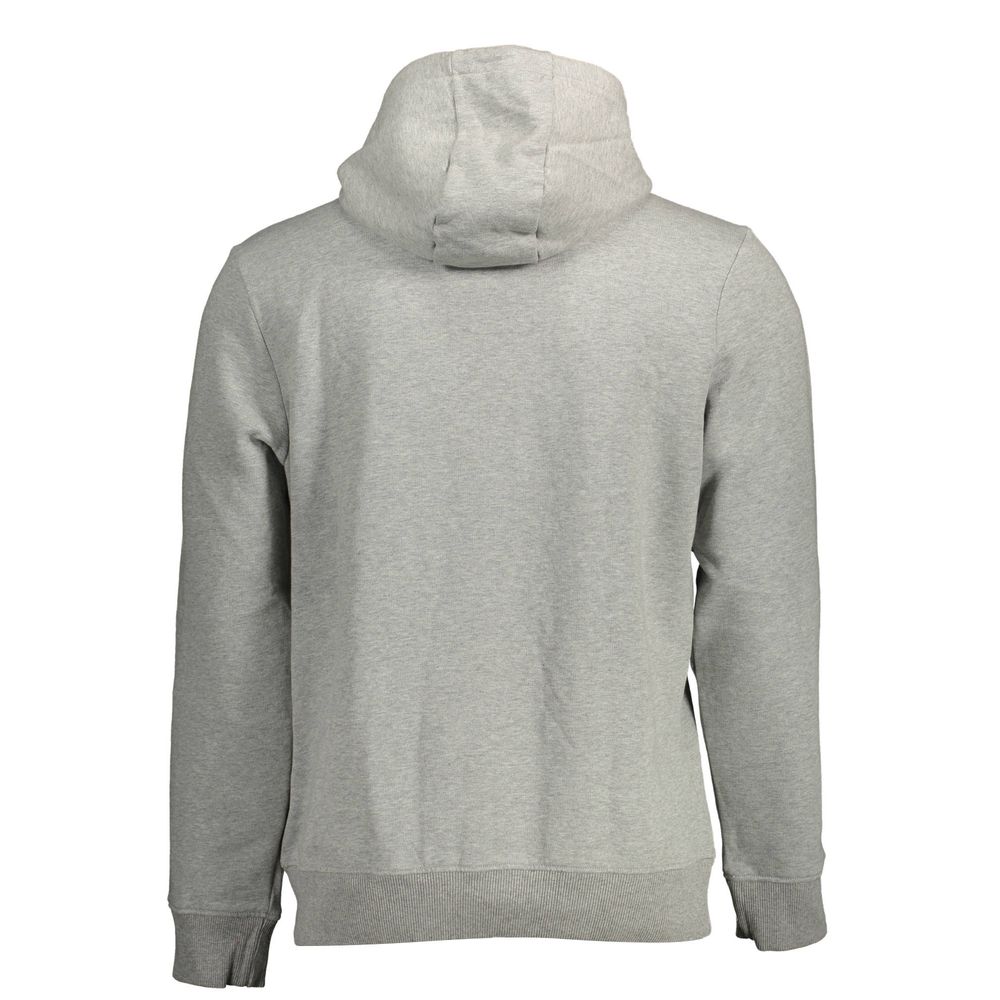 Napapijri Gray Cotton Men's Hoodie - Luxe Nova