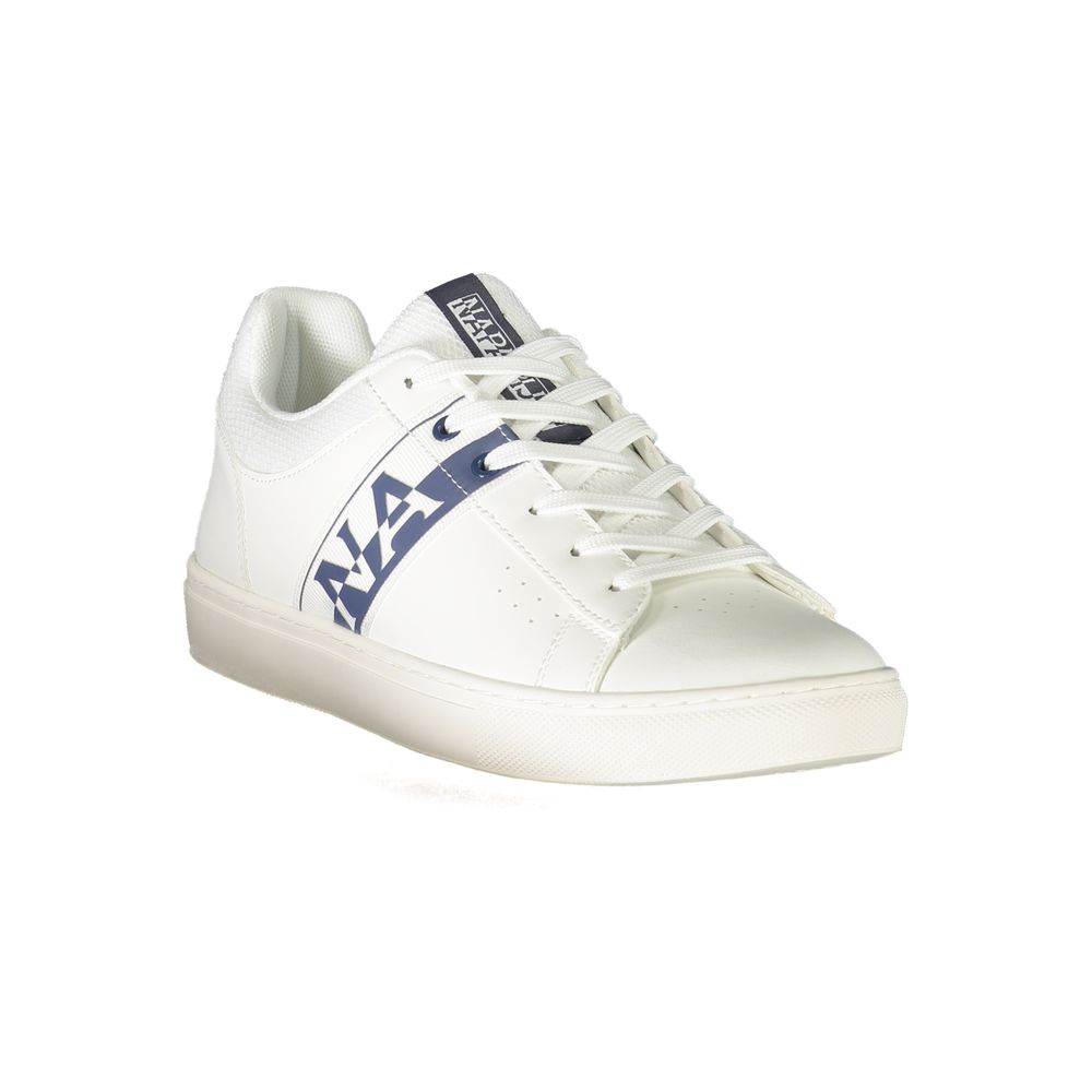 Napapijri White Leather Men's Sneaker - Luxe Nova