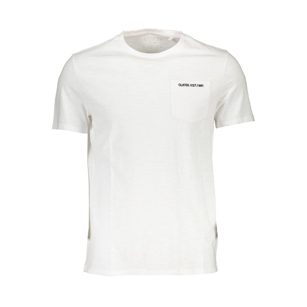 Guess Jeans Bianco Cotton Men's T-Shirt - Luxe Nova