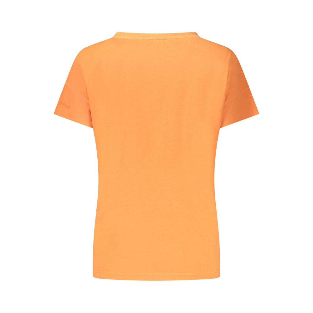 North Sails Arancione Cotton Women T-Shirt - Luxe Nova