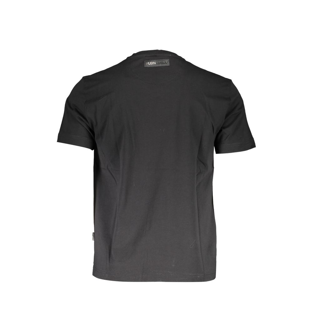 Plein Sport Black Cotton Men T-Shirt - Luxe Nova