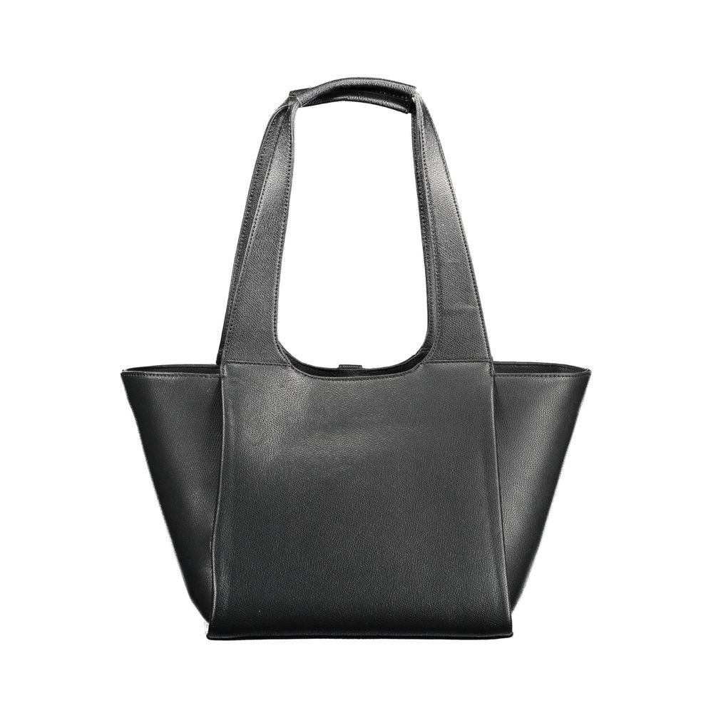 Tommy Hilfiger Black Polyurethane Women Handbag - Luxe Nova