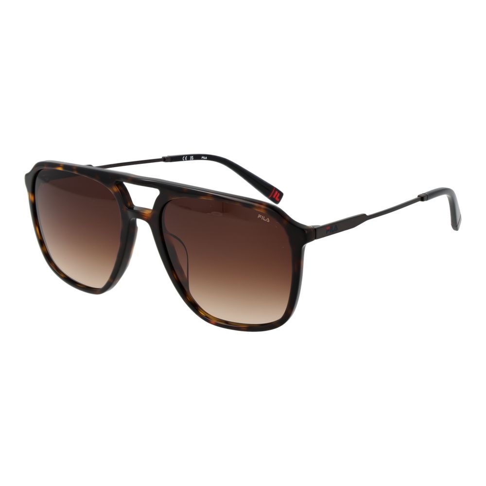 Fila Brown Cellulose Acetate Sunglasses - Luxe Nova