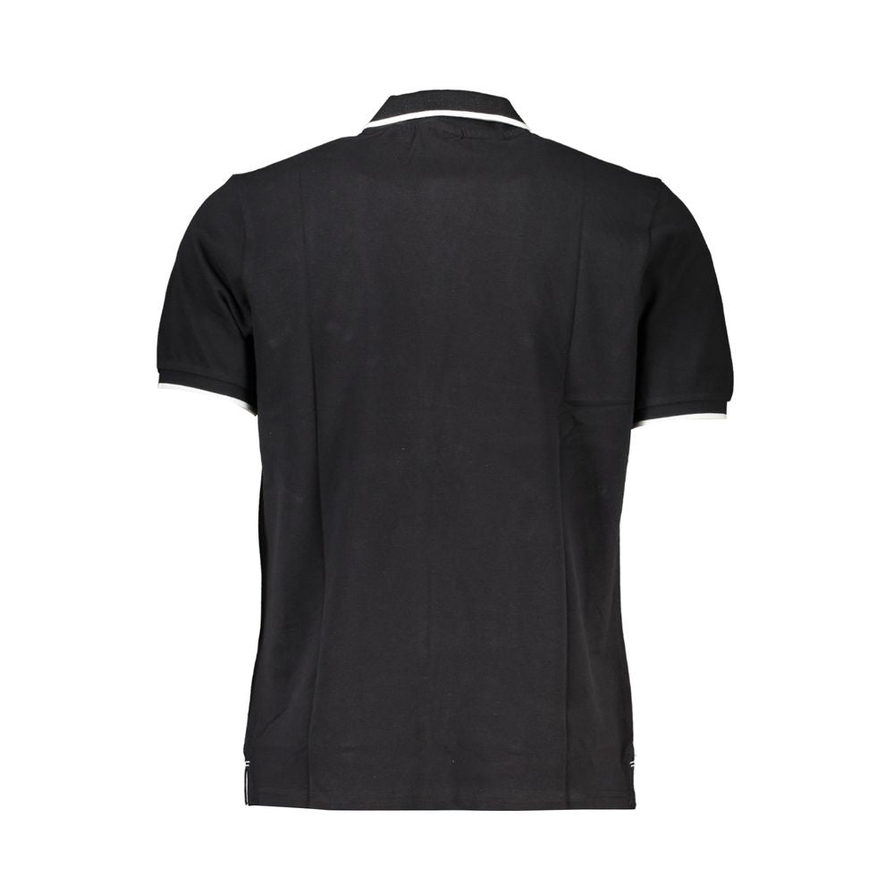 North Sails Black Cotton Men Polo Shirt - Luxe Nova