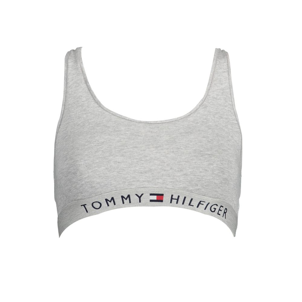 Tommy Hilfiger Grigio Cotton Women's Sports Bra - Luxe Nova