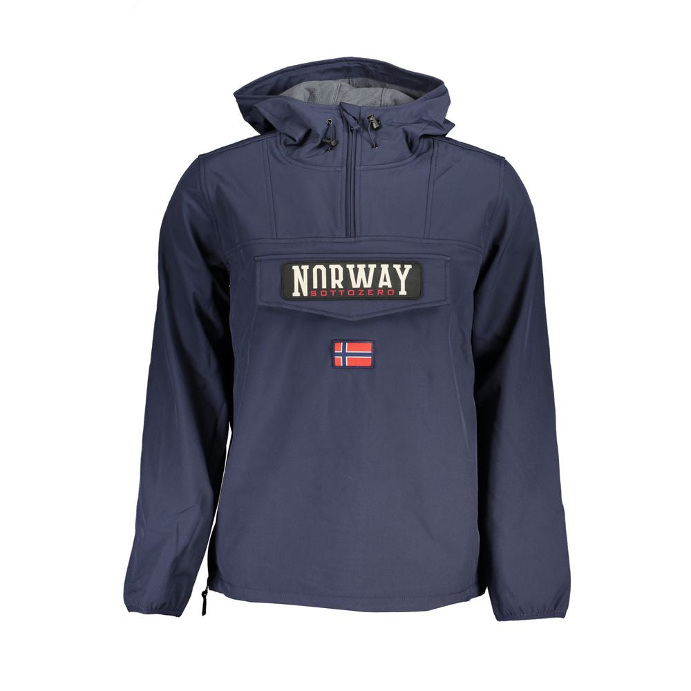 Norway 1963 Blu Polyester Men's Jacket - Luxe Nova