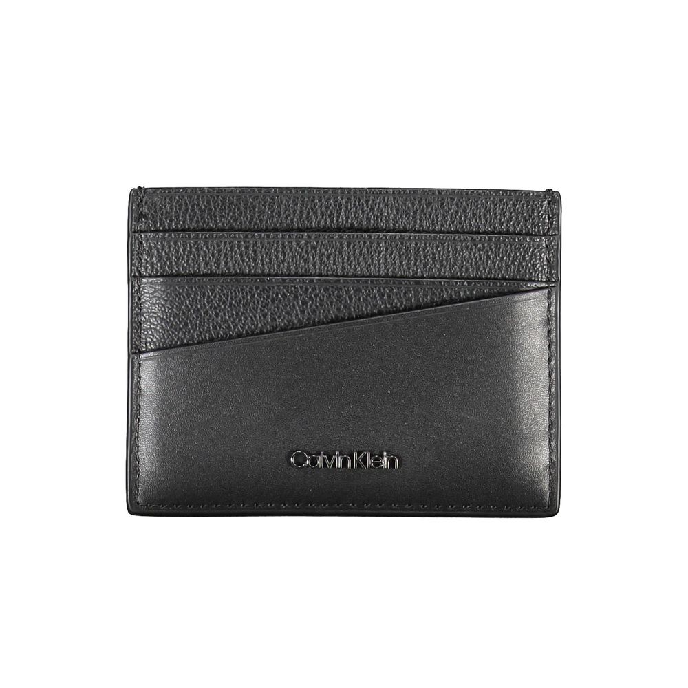 Calvin Klein Black Leather Mens Wallet Holder - Luxe Nova