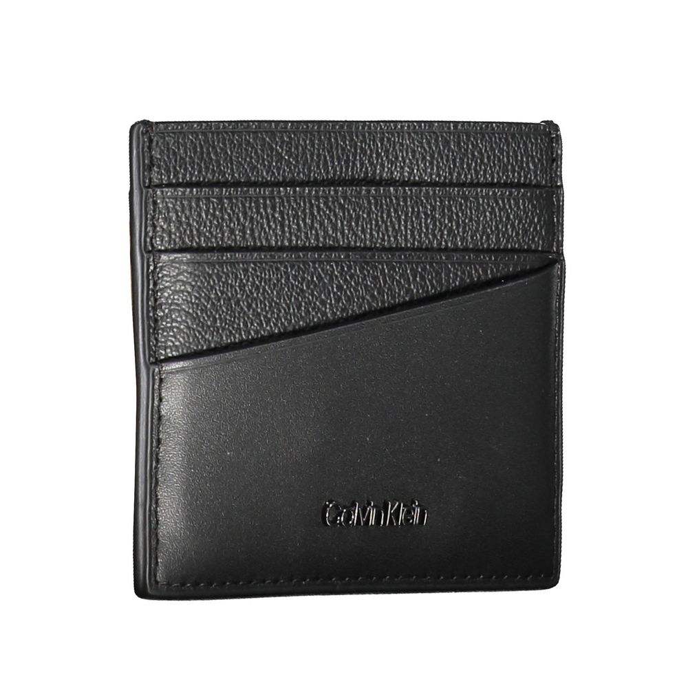 Calvin Klein Black Leather Mens Wallet Holder - Luxe Nova