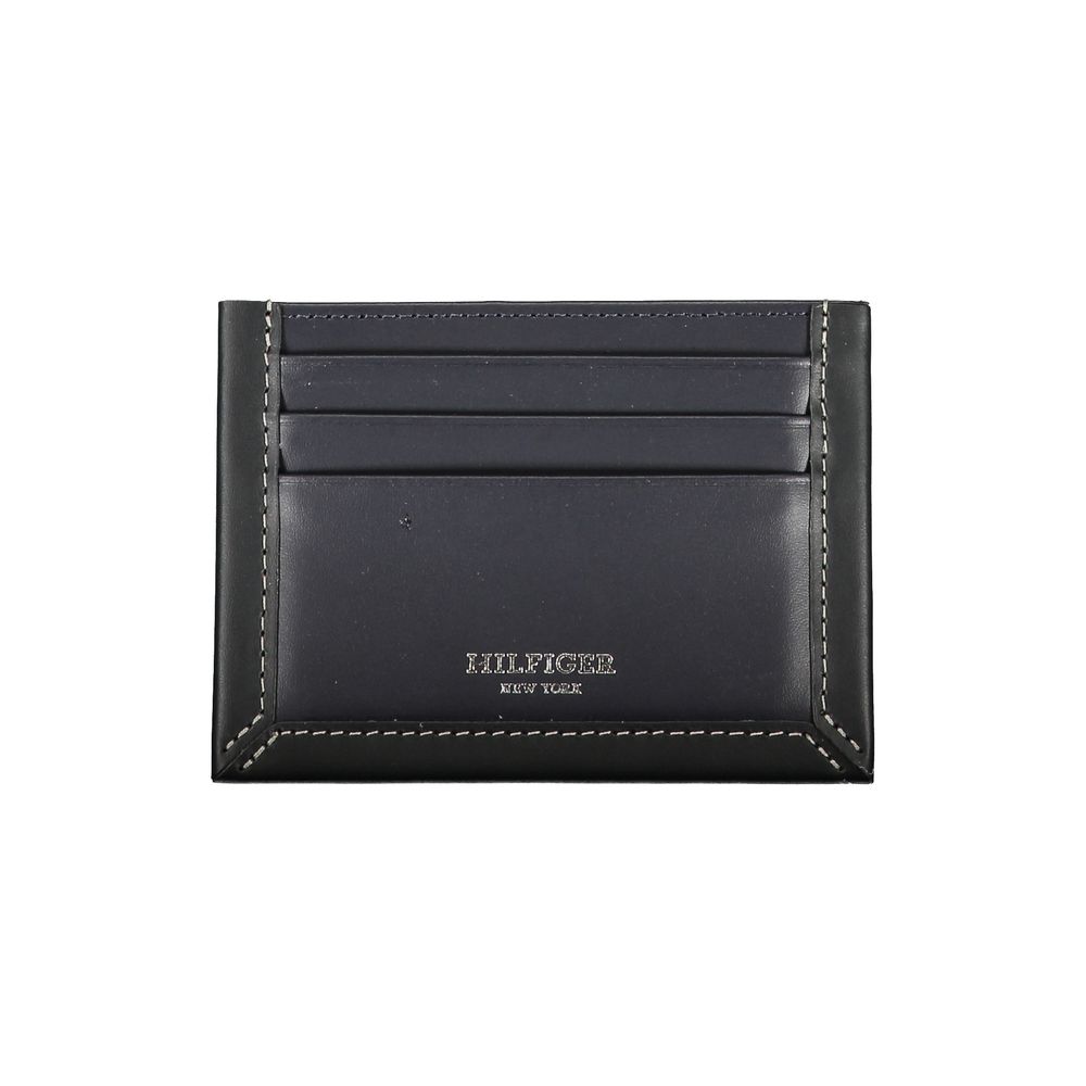 Tommy Hilfiger Blue Leather Men Wallet - Luxe Nova