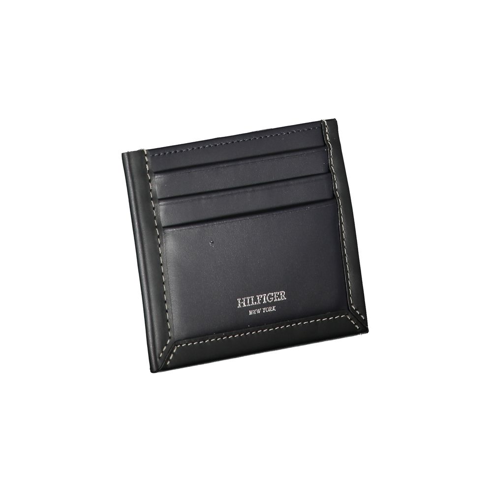 Tommy Hilfiger Blue Leather Men Wallet - Luxe Nova