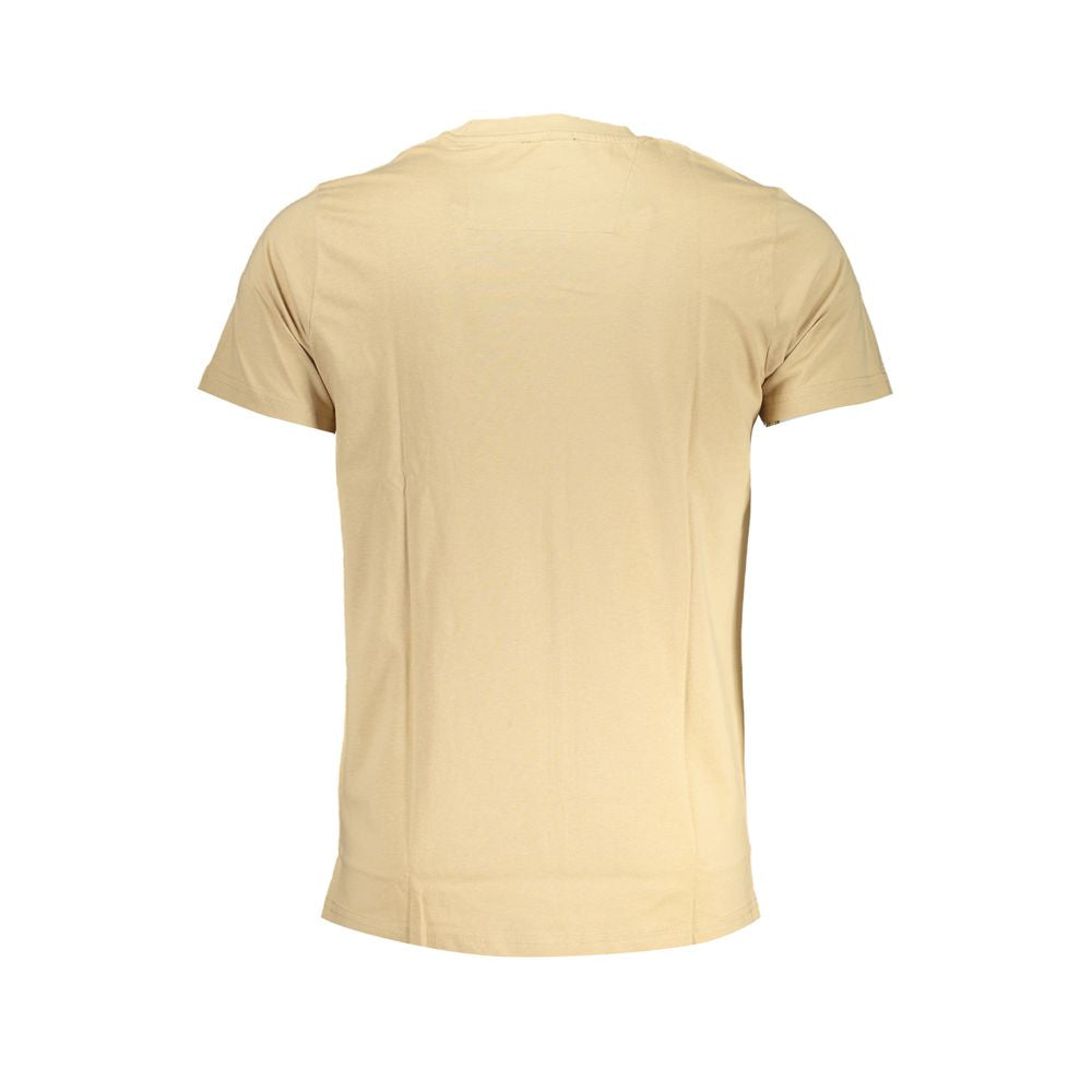 Cavalli Class Beige Cotton Men's T-Shirt - Luxe Nova