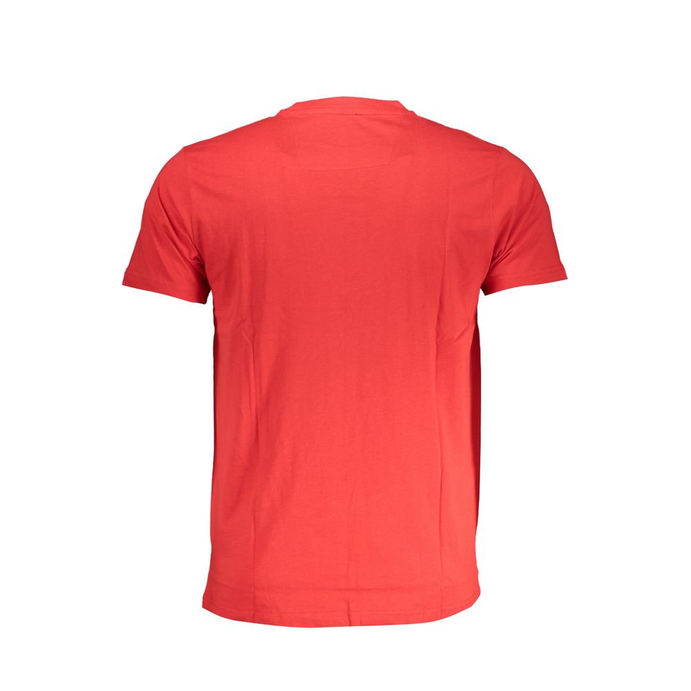 Cavalli Class Rosso Cotton Men T-Shirt - Luxe Nova