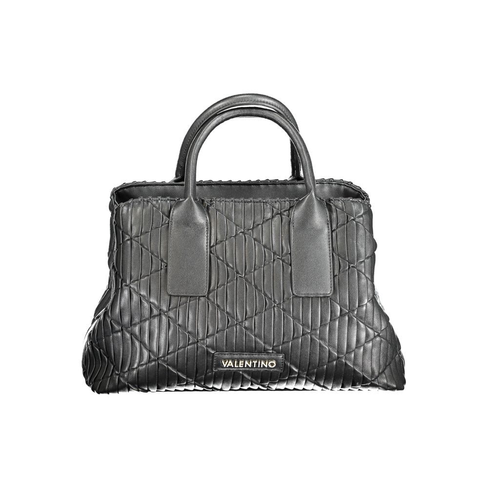 Mario Valentino Black Polyurethane Women Handbag - Luxe Nova