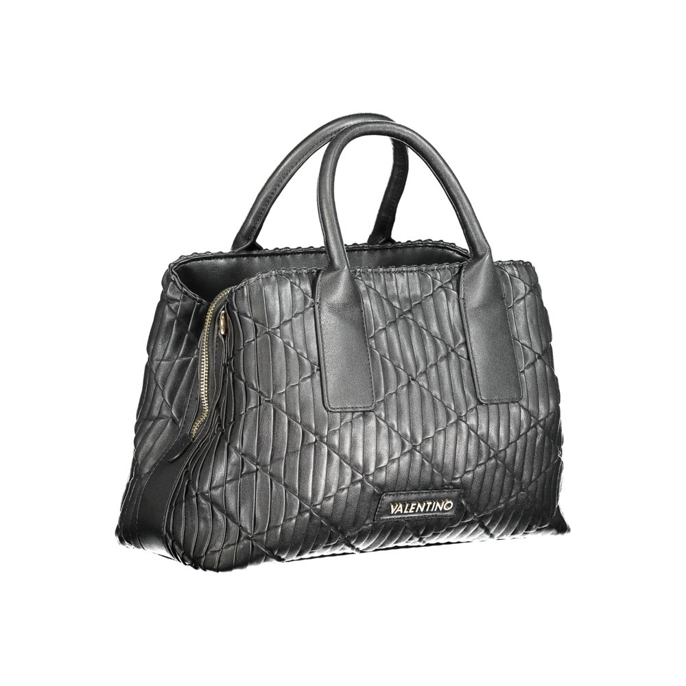 Mario Valentino Black Polyurethane Women Handbag - Luxe Nova