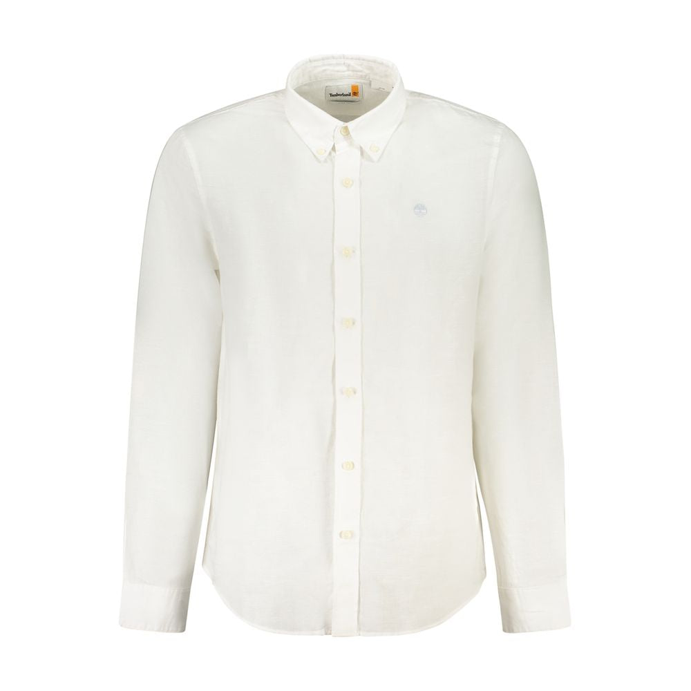 Timberland White Linen Men's Shirt - Luxe Nova