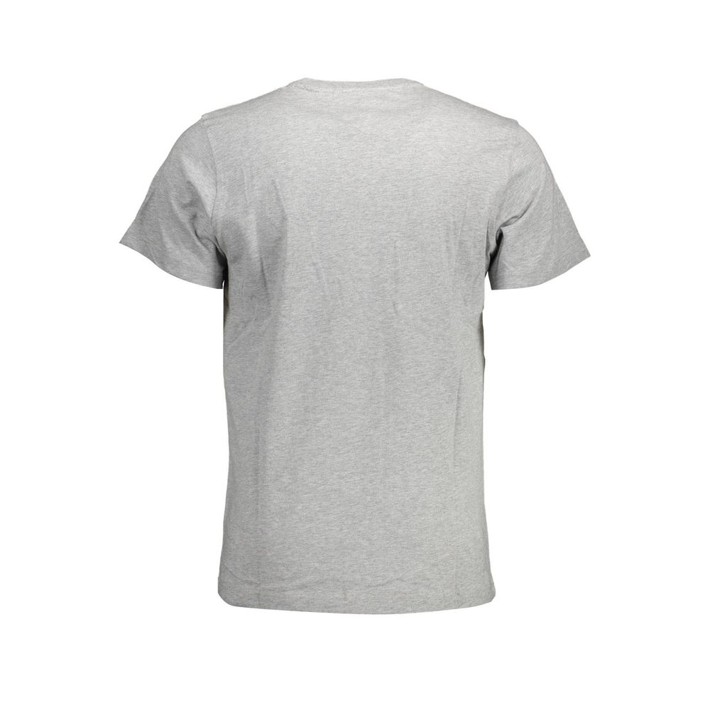 Tommy Hilfiger Grigio Organic Cotton Men T-Shirt - Luxe Nova