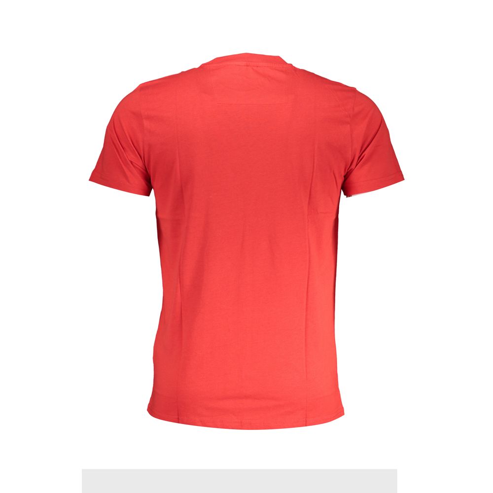Cavalli Class Rosso Cotton Men T-Shirt - Luxe Nova