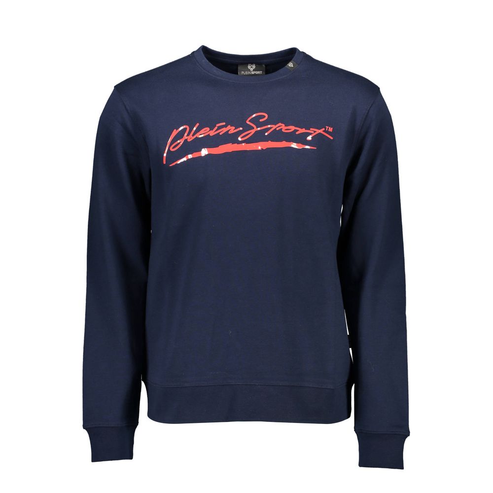Plein Sport Blue Cotton Men's Sweatshirt - Luxe Nova