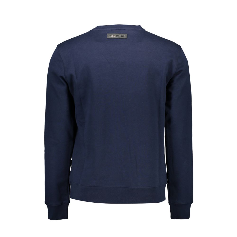 Plein Sport Blue Cotton Men's Sweatshirt - Luxe Nova