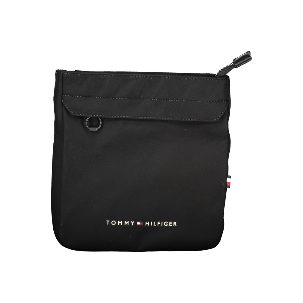 Tommy Hilfiger Black Polyester Men's Shoulder Bag - Luxe Nova