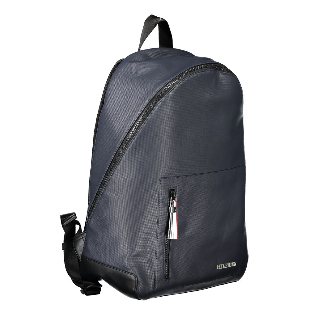 Tommy Hilfiger Blu Polyurethane Men Backpack - Luxe Nova