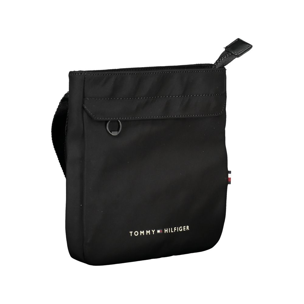 Tommy Hilfiger Black Polyester Men's Shoulder Bag - Luxe Nova