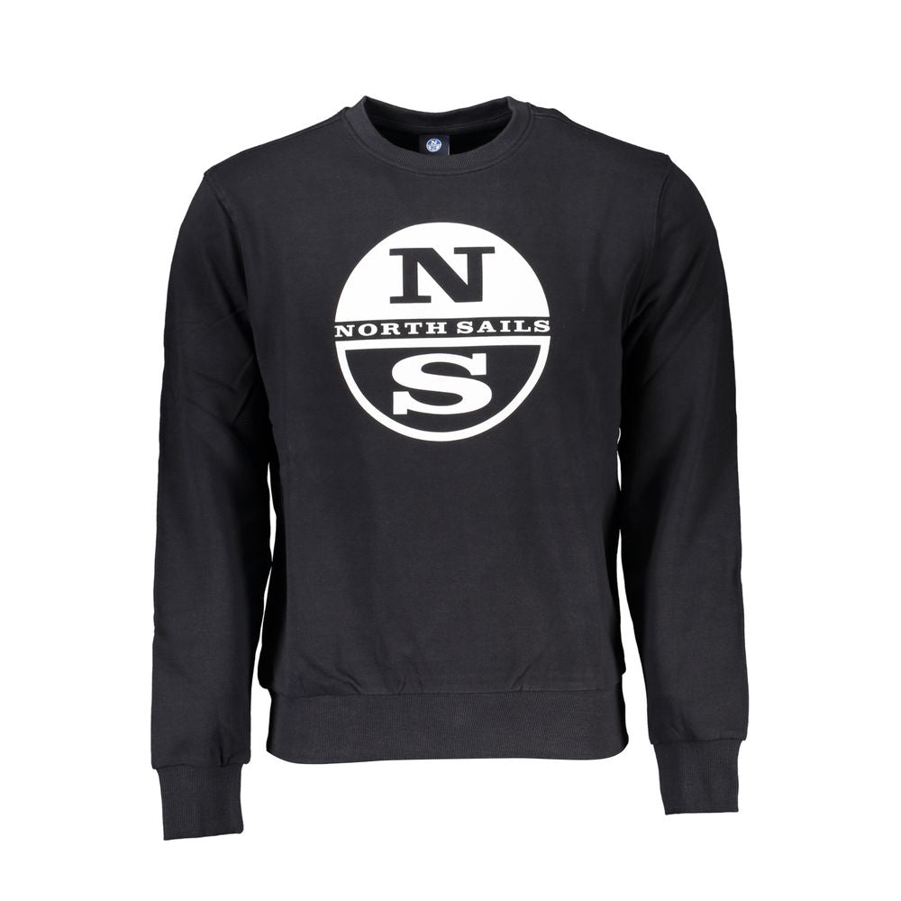 North Sails Black Cotton Men's Sweatshirt - Luxe Nova