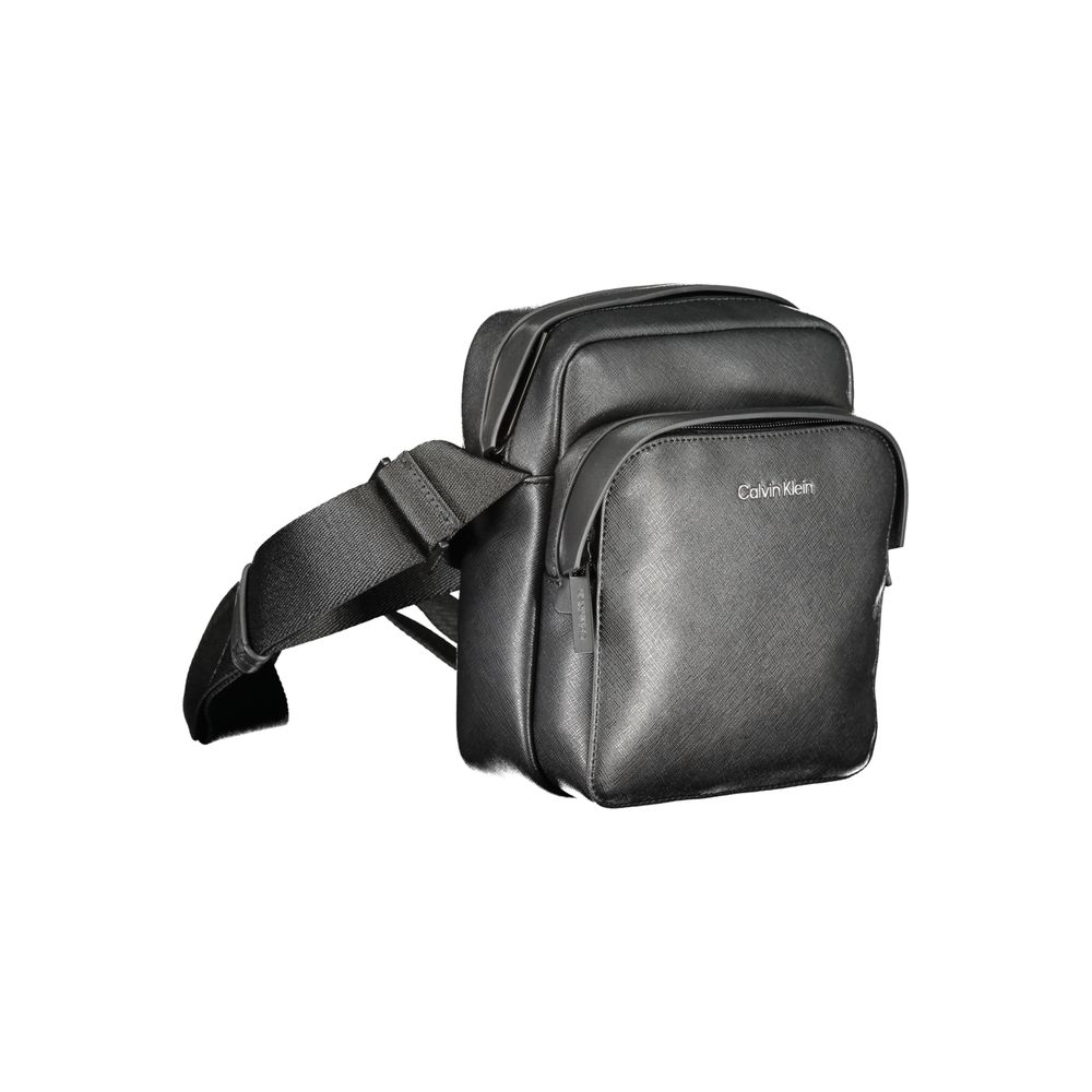 Calvin Klein Black Polyester Men's Shoulder Bag