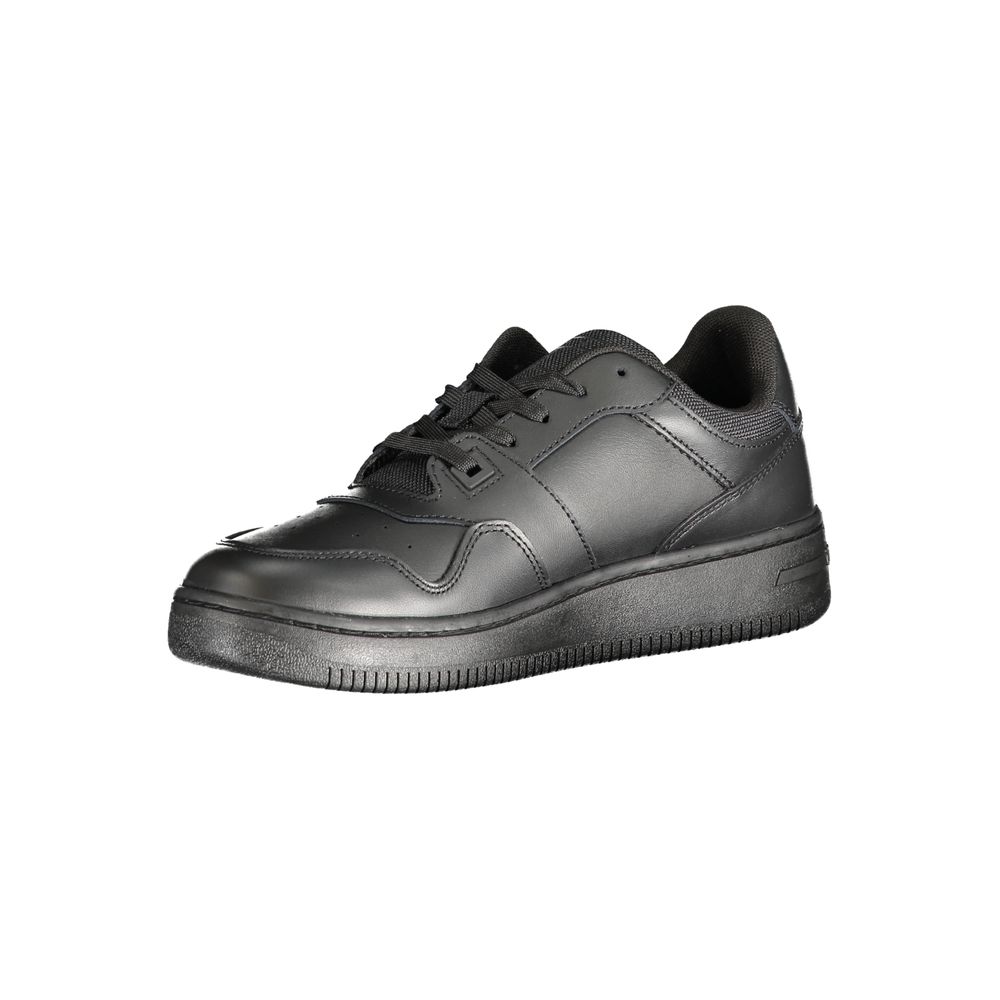 Tommy Hilfiger Black Leather Women Sneaker - Luxe Nova