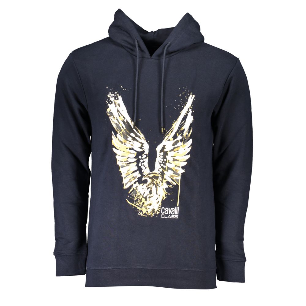 Cavalli Class Blue Cotton Men Sweater - Luxe Nova