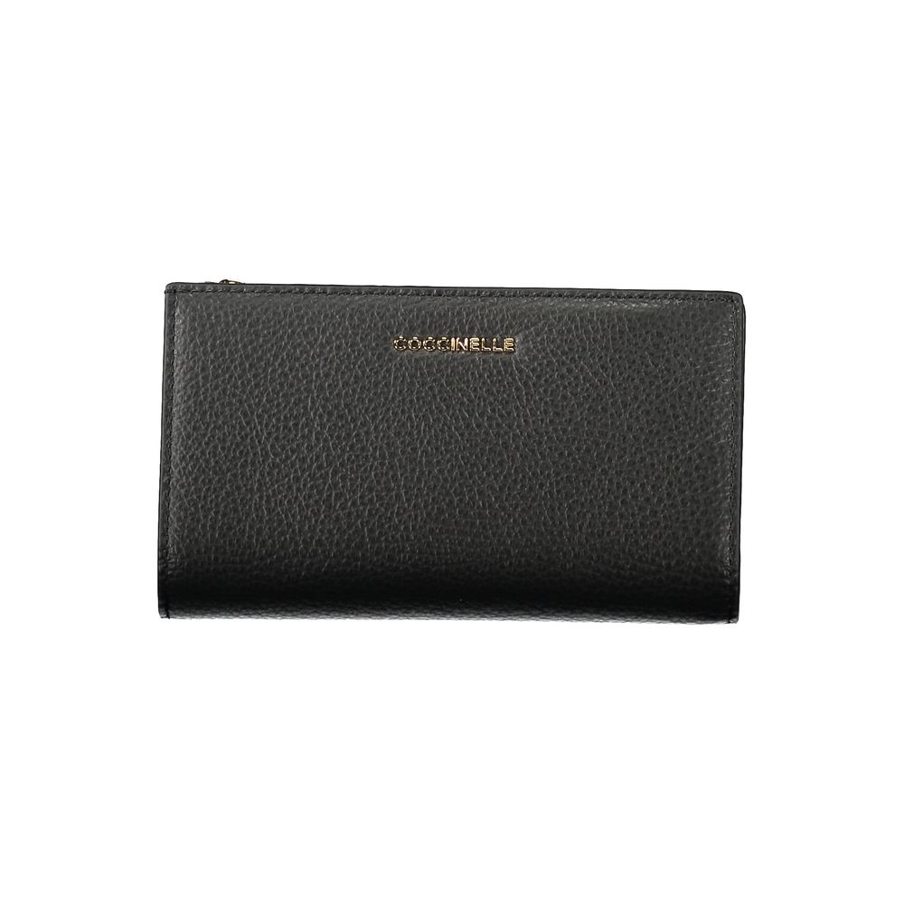 Coccinelle Nero Leather Women Wallet - Luxe Nova