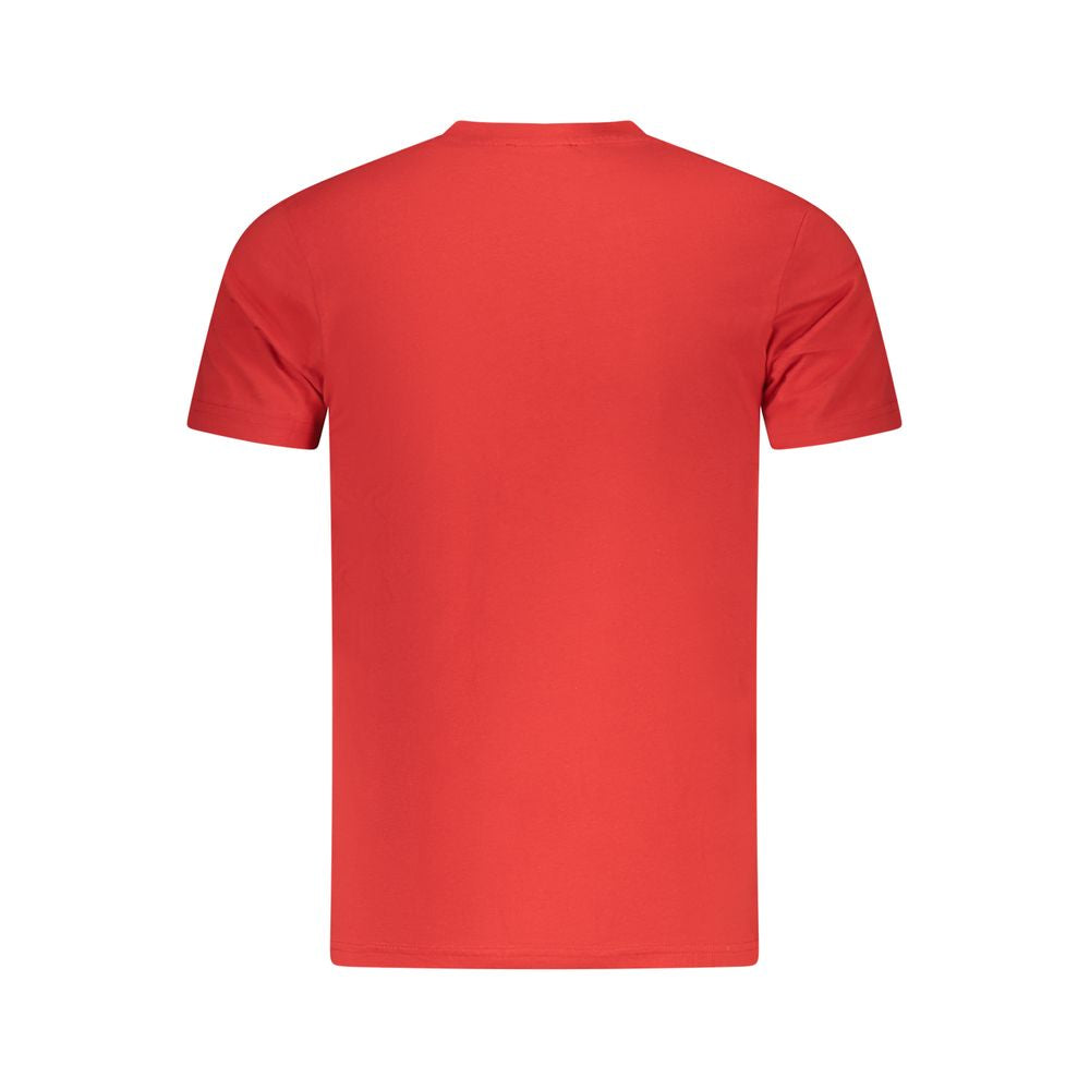 Cavalli Class Red Cotton Men T-Shirt - Luxe Nova