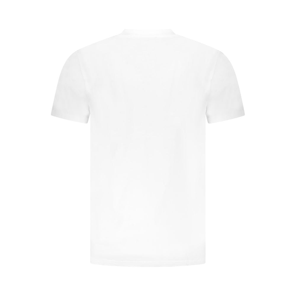 Cavalli Class Bianco Cotton Men T-Shirt - Luxe Nova