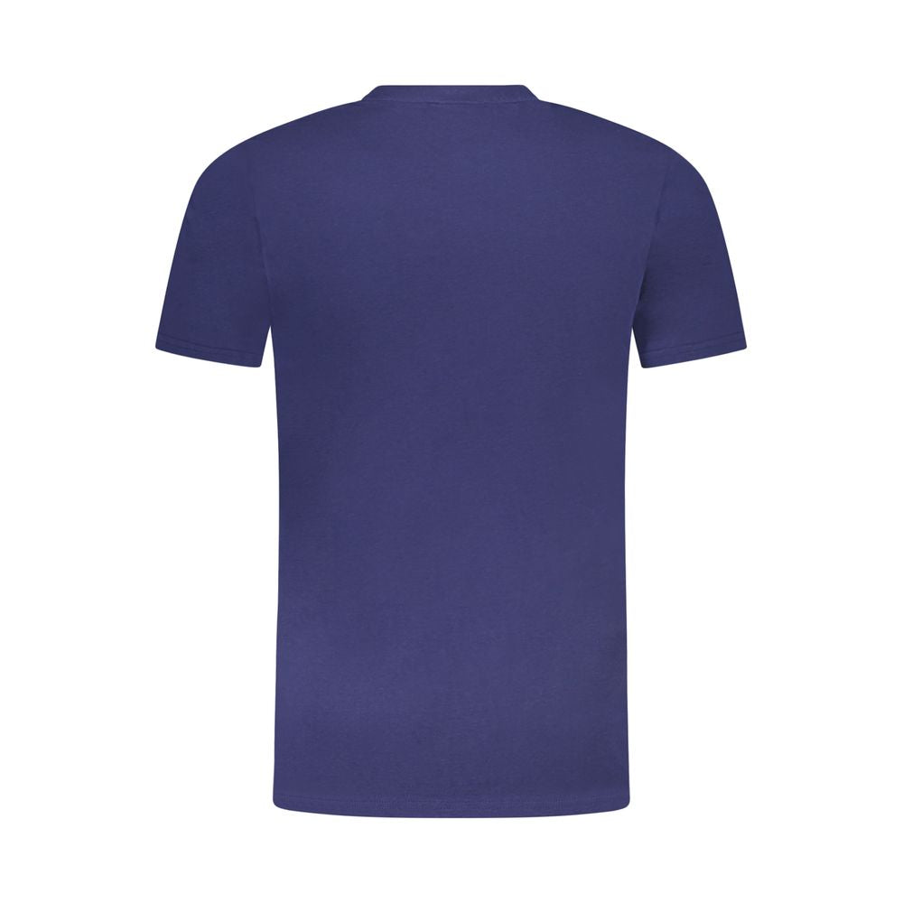 Cavalli Class Blu Cotton Men T-Shirt - Luxe Nova